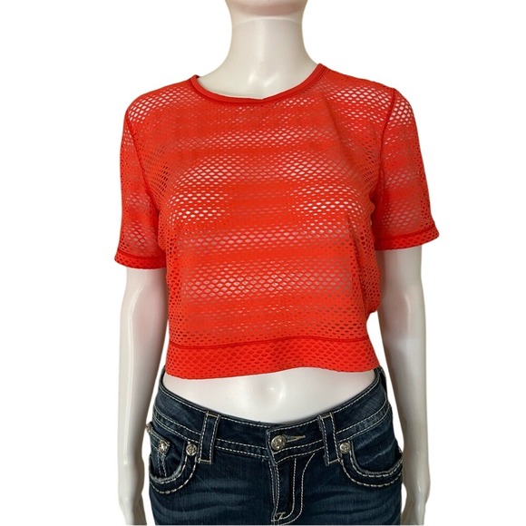 lululemon athletica Tops - Lululemon Sweat Your Heart Out Short Sleeve Hot Sunset Bright Orange Shirt Top 4